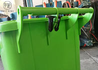 Escaninhos plásticos vermelhos/do verde desperdícios, escaninho Waste do Wheelie de 240 litros para reciclar o papel