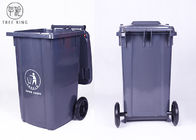 Grandes Wheelie os escaninhos plásticos cinzentos/do verde 100Liter para a eliminação de resíduos reciclaram exterior