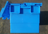 Caixa plástica dobrável dura com a tampa unida para o armazenamento 600 * 400 * 360mm