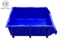 Azul/vermelho que empilha barris plásticos para o armazenamento seguro das peças 600 * 400 * 230mm