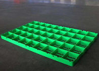 Pálete plástica verde à terra feita sob encomenda do assoalho de Warerhouse para o congelador -30 C da baixa temperatura