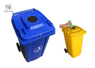Personalizado reciclando o azul do escaninho 240l do Wheelie do lixo de Locakable com as tampas da garrafa travadas