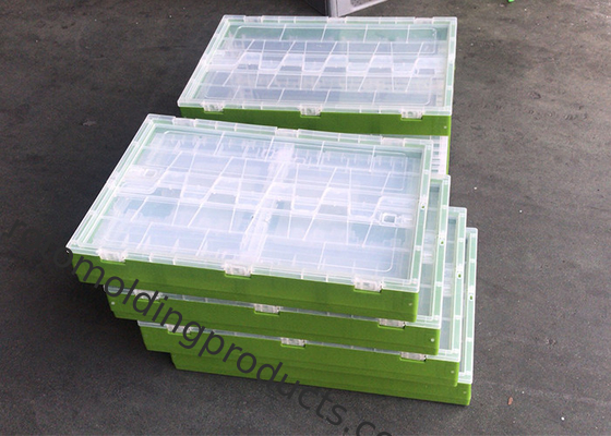 Grão 600*400*360mm Caixa de plástico dobrável dobrável empilhável para armazenamento