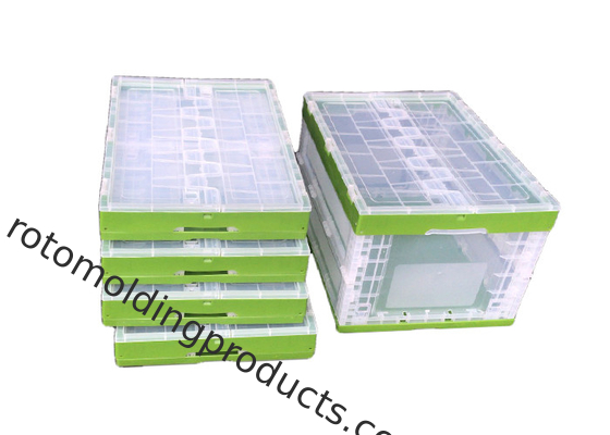 Grão 600*400*360mm Caixa de plástico dobrável dobrável empilhável para armazenamento