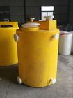 Tanque de dose químico cilíndrico para Mc do armazenamento e da mistura produto comestível de 1.500 litros