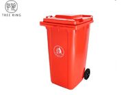 Agregado familiar escaninhos plásticos dos desperdícios de 240 litros, escaninho vermelho do Wheelie do Conselho para o desperdício do jardim