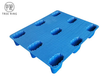Páletes plásticas industriais resistentes dos Pp nas rodas com nove padrão do pé BM-P1210