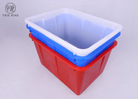 Escaninhos de armazenamento plásticos azuis personalizados W70 de reciclagem exterior 510 * 380 * 290 milímetros