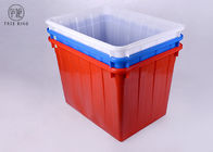Reciclagem plástica vermelha/azul dos barris plásticos do grande assentamento contínuo, de armazenamento dos recipientes