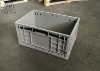 PE caixa plástica dobrável de 50 litros, caixas ventiladas do armazenamento da parede plástico de serviço público