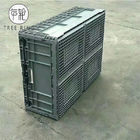 escaninhos de armazenamento plásticos dobráveis da capacidade 85l 800 x 600 x 280mm com tampa