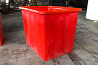 Tanque de água plástico resistente vermelho dos escaninhos de reciclagem 160L para peixes Fram de Aquaponic