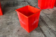 Escaninho de reciclagem de papel durável contínuo, escaninhos Waste da cozinha plástica na cor vermelha