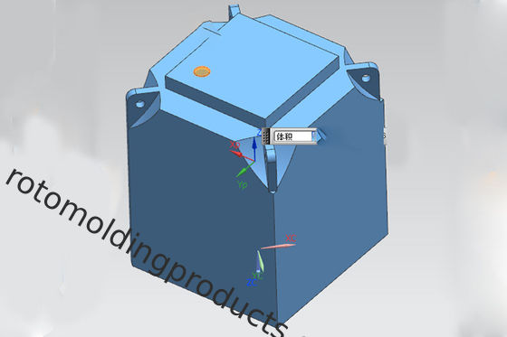 Blocos de lastro com água preenchidos por rotomoulding PE com estabilização para manter cercas temporárias seguras